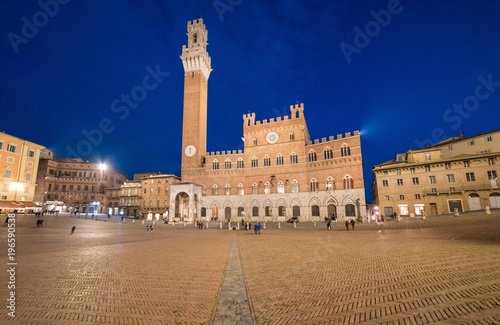 Siena (Italy) - The wonderful historic center of the famous city in Tuscany region, central italy, declared by UNESCO a World Heritage Site.