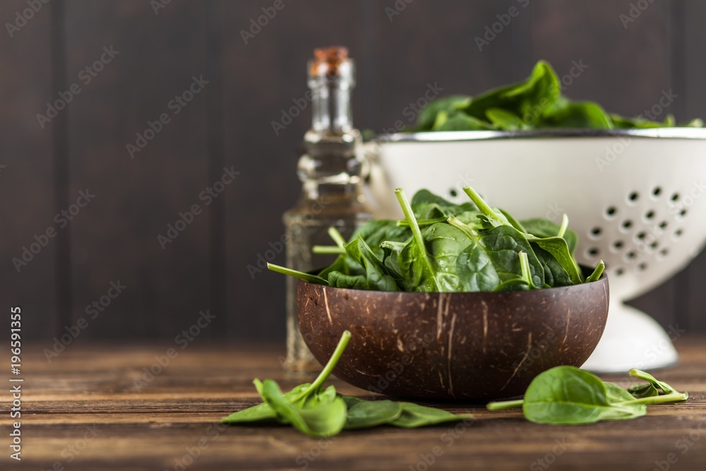 Baby spinach leaves Baby spinach leaves