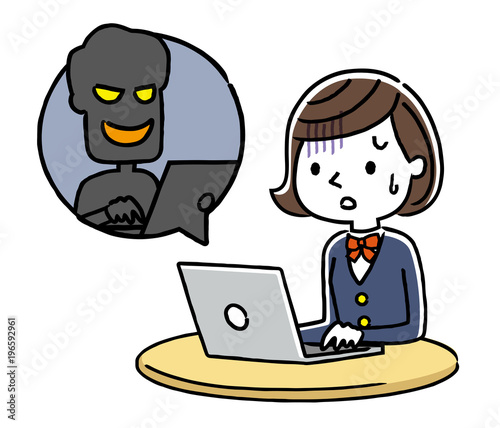 女子学生：インターネット、犯罪、詐欺