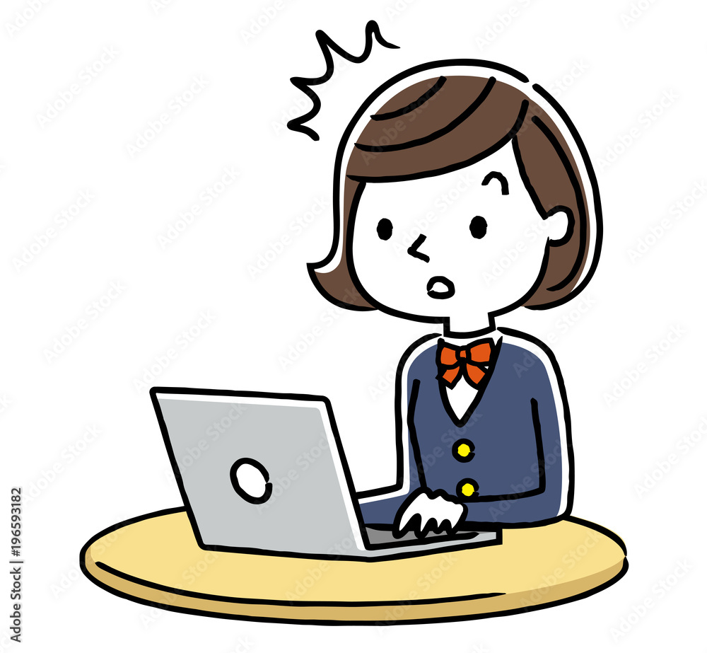 女子学生：インターネット
