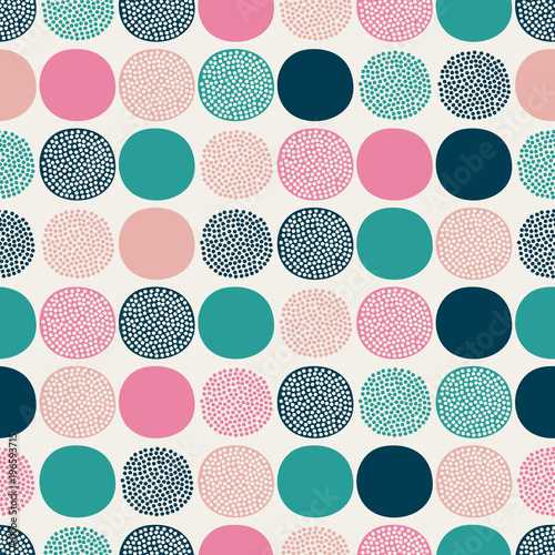 seamless geometric dots pattern