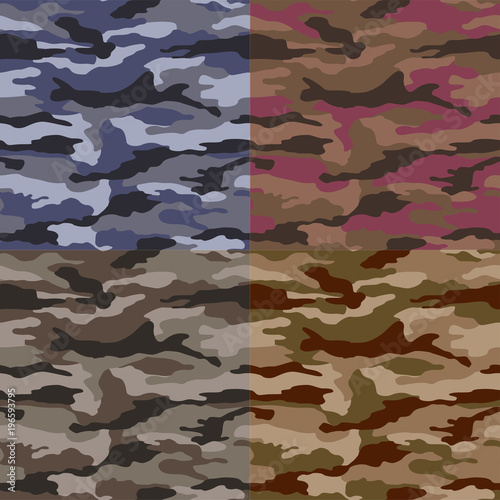 seamless camouflage pattern background