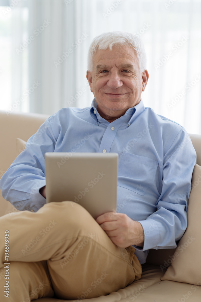 Cheerful senior man