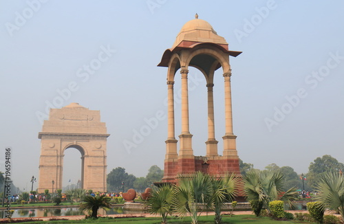 India Gate historical architecture New Delhi India