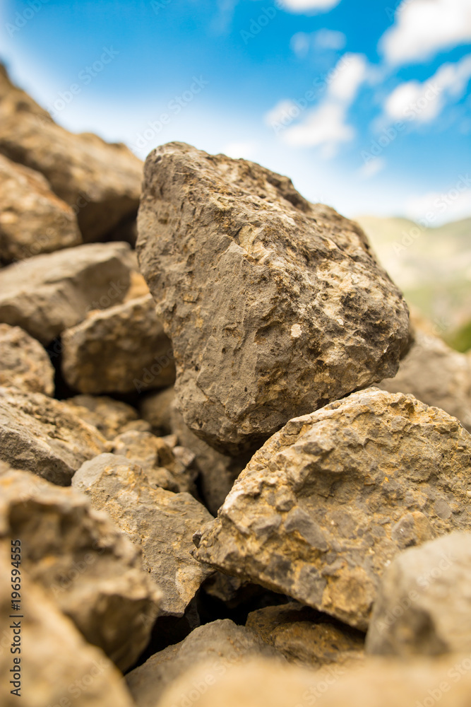 Large rocks in the mountains as a background Large rocks in the mountains as a background