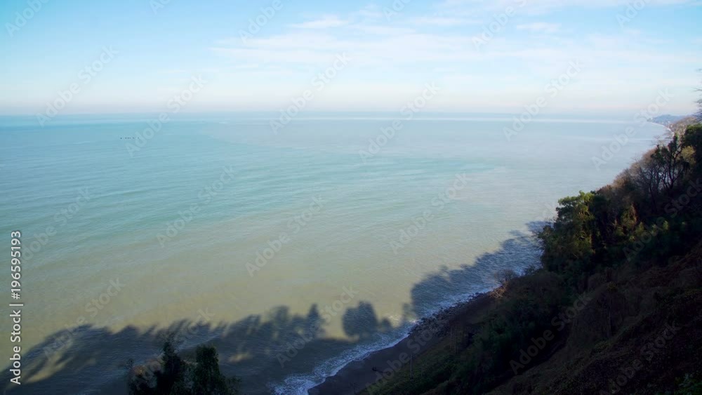 Seascape scenery with a seashore line Seascape scenery with a seashore line