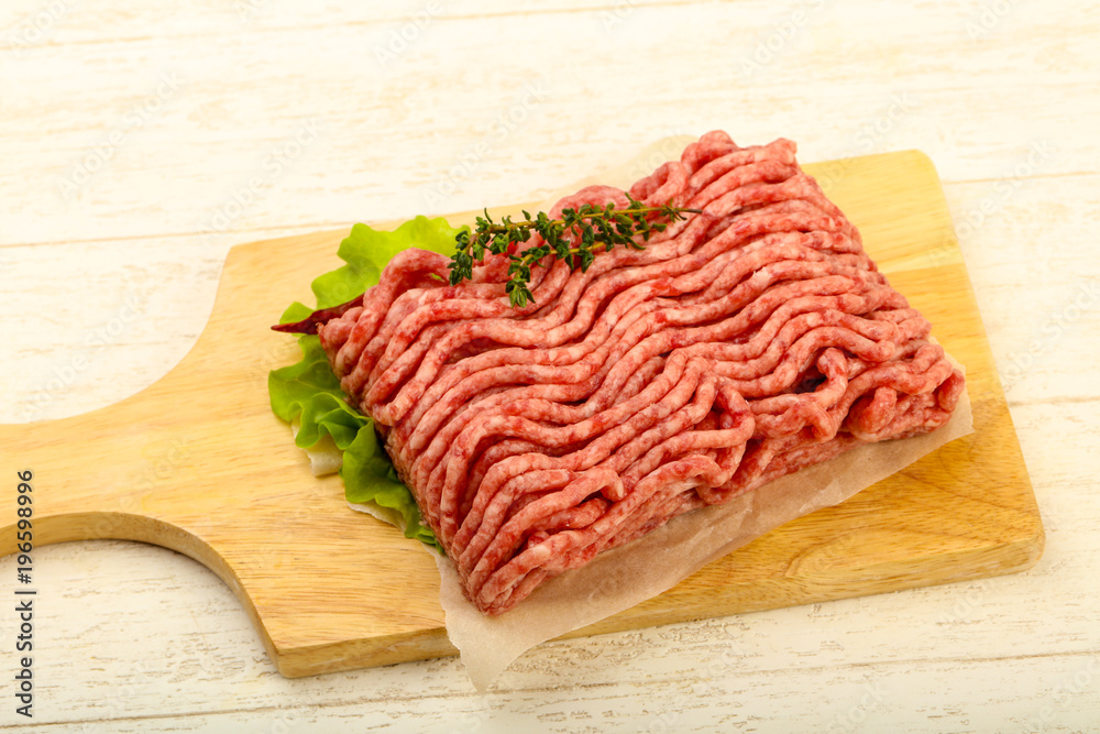Raw minced beef meat Raw minced beef meat