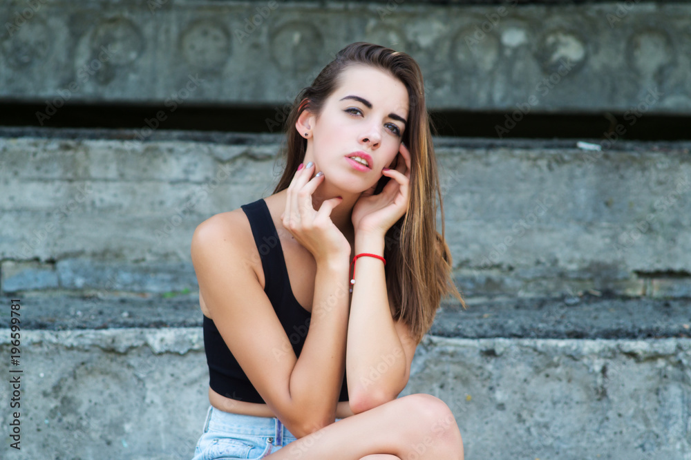 fashion model is a large cute portrait fashion model is a large cute portrait