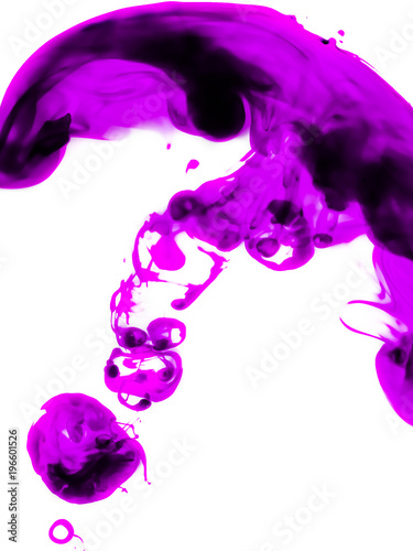 Purple abstraction on a white background