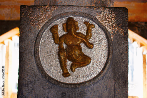 Lord Ganesha on Balcony Pillar, Bara Motachi Vihir, Maharastra photo