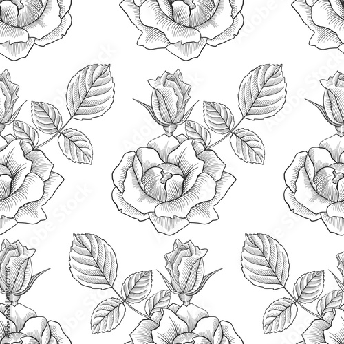 vintage vector floral seamless pattern © cat_arch_angel