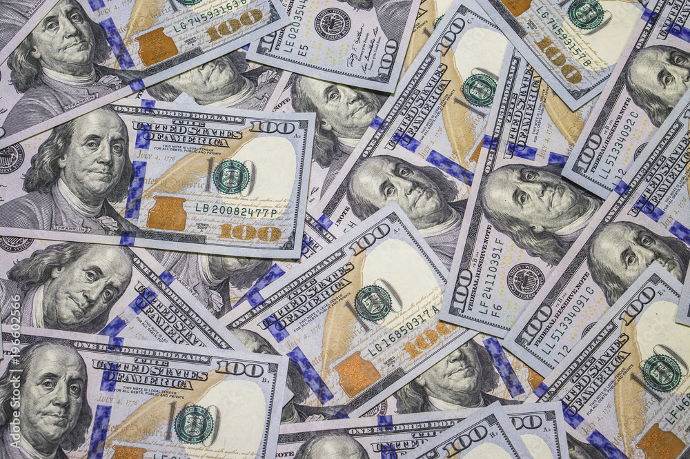 New Hundred Dollar Bill Background