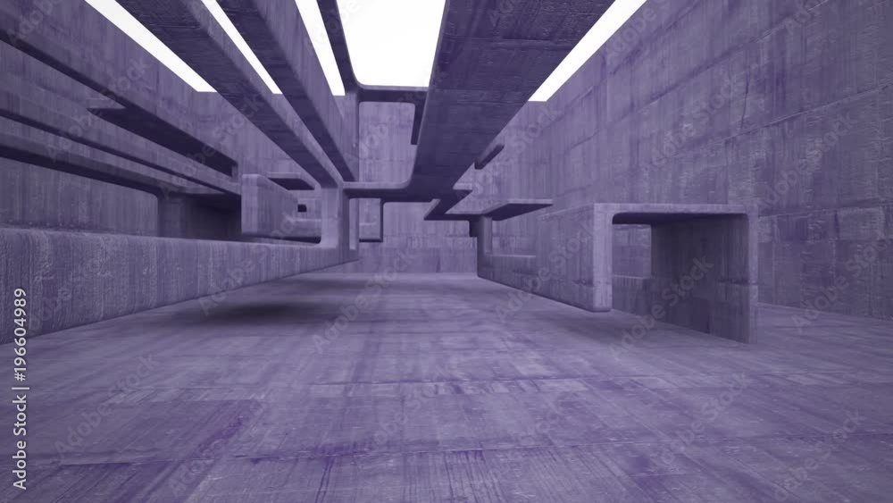 Empty dark abstract violet concrete smooth interior. Architectural background. 3D animation and rendering Empty dark abstract violet concrete smooth interior. Architectural background. 3D animation and rendering