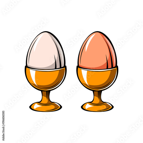 Eggs Holder icon. Eggs-cup.  illustration. photo