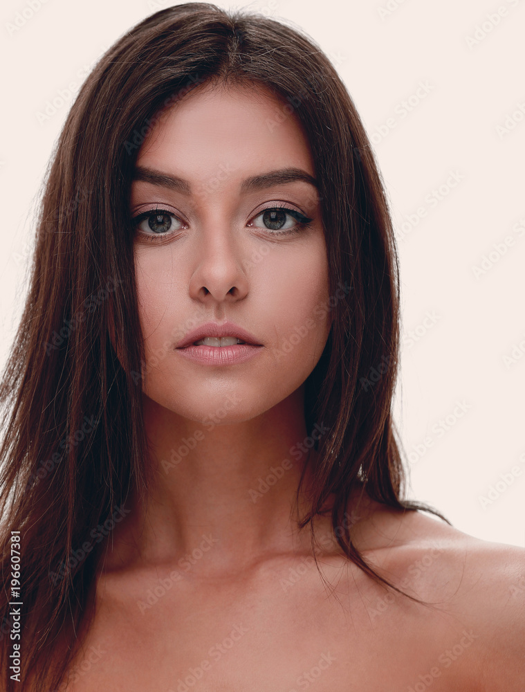 Obraz premium portrait of a girl with day make-up.
