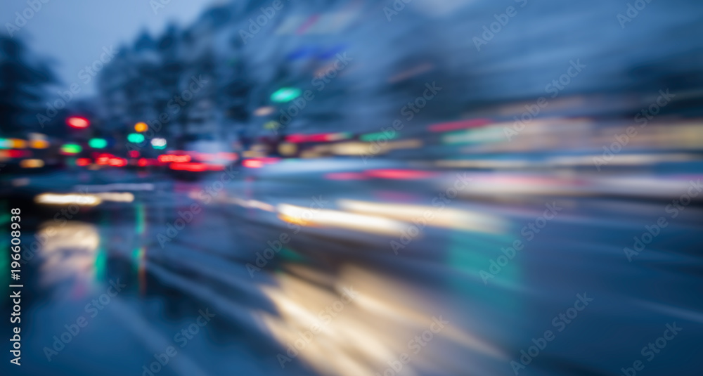 night traffic in the city night traffic in the city