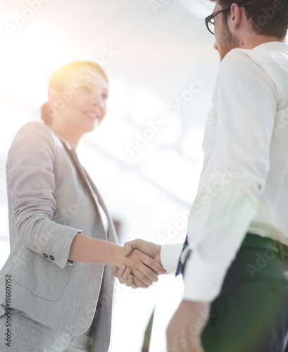close-up. handshake business partners