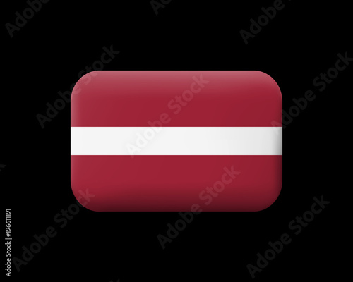 Free Download Flag of Latvia. Matted Vector Icon and Button. Rectangular Shape - GFXLoad