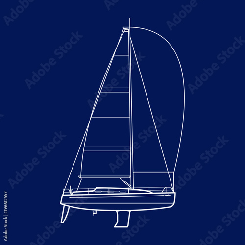 Yacht blueprint