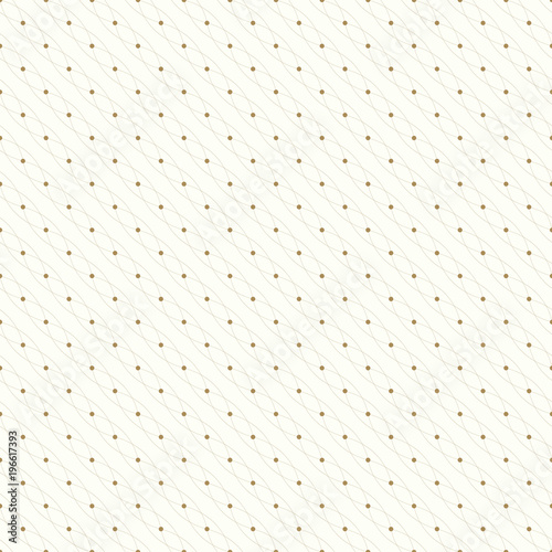 Seamless geometric pattern. Connected lines with dots. illustration