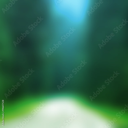      Abstract Background - Blurred Image - Green Forest