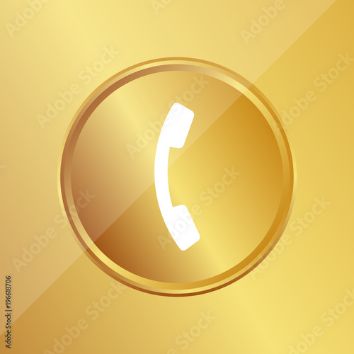 Gold Medaille - Telefonhörer