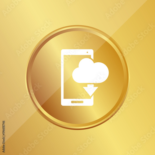 Gold Medaille - Cloud auf Smartphone