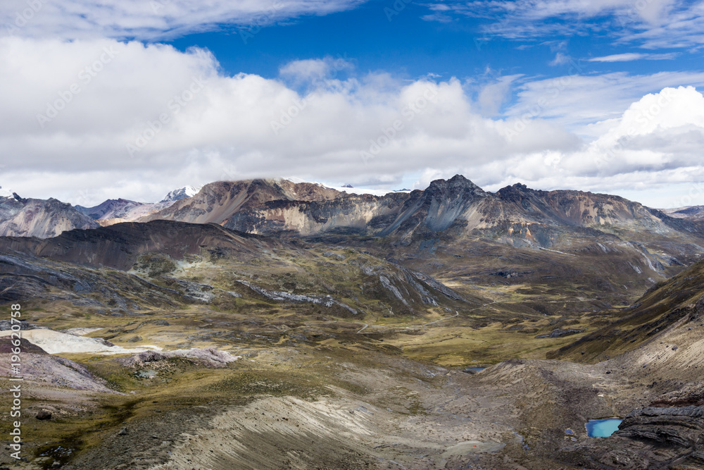mountain landscape and remote wilderness in Peru mountain landscape and remote wilderness in Peru