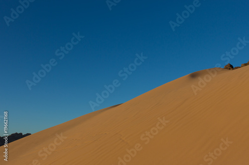 Ripples in the desert sand dunes in israel negev