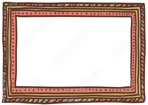 Wooden doodle frame. A6, A5, A4, A3 horizontal size.