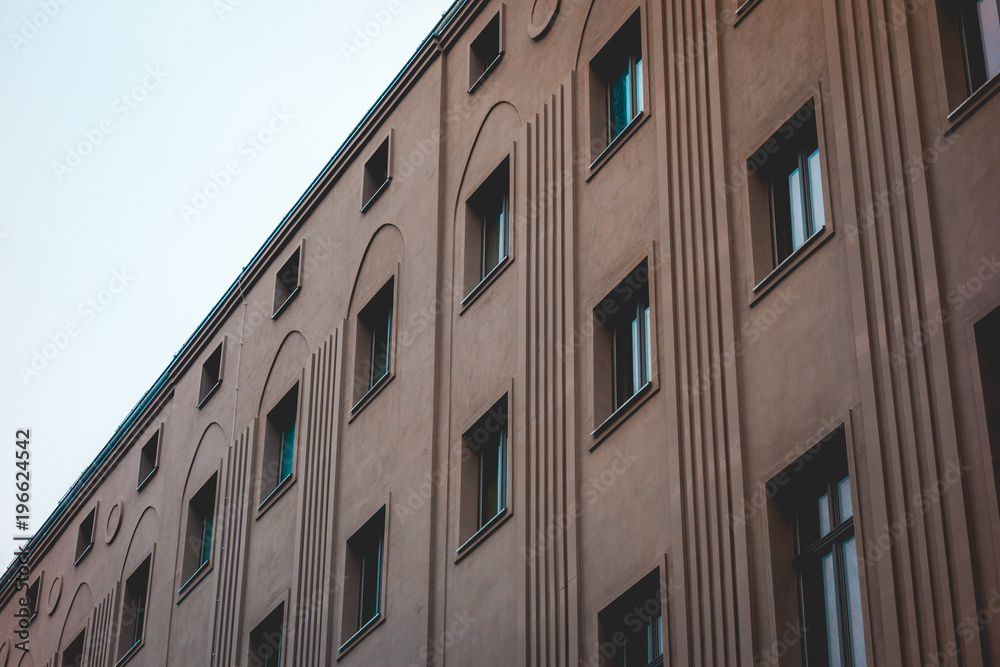 old industrial office facade