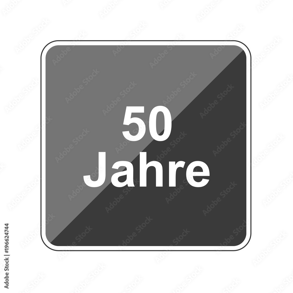50 Jahre - Reflektierender App Button 50 Jahre - Reflektierender App Button