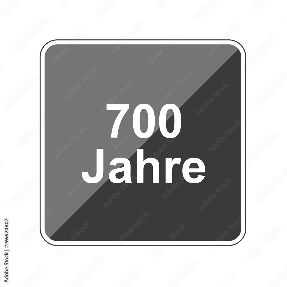 700 Jahre - Reflektierender App Button 700 Jahre - Reflektierender App Button