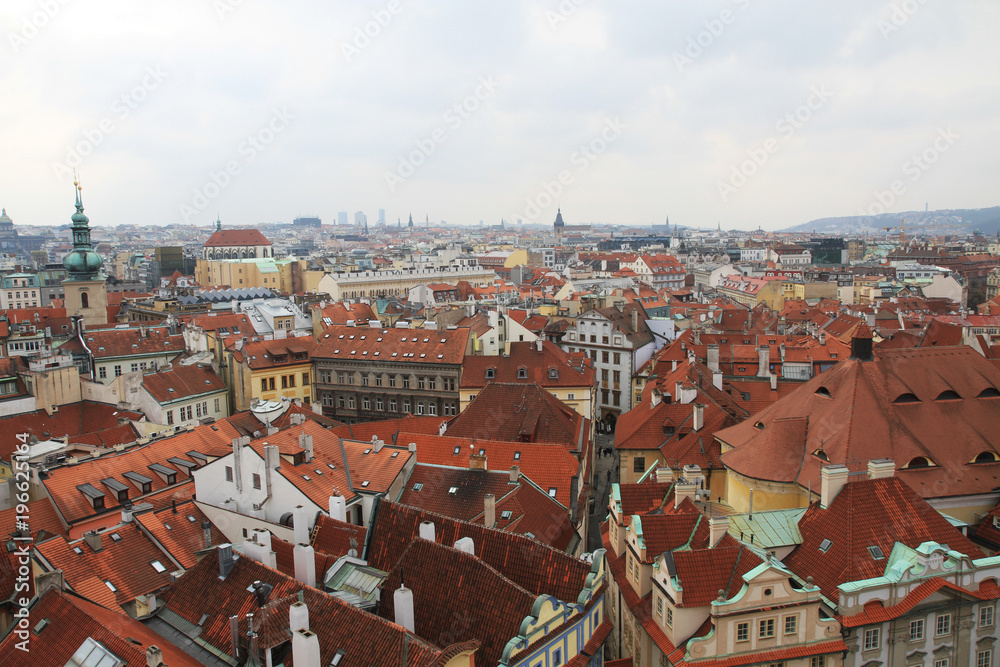 gothic Prague from the old castle