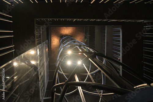 Photography lift in old town tower prague
