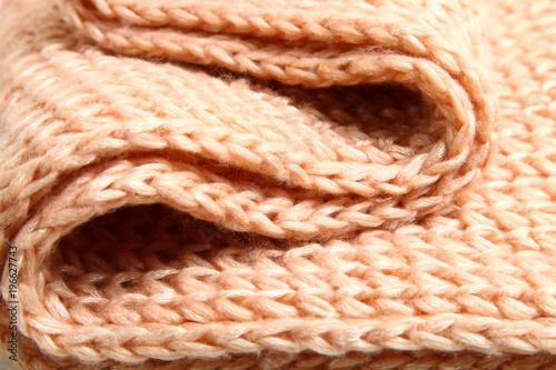 beige knitted fabric