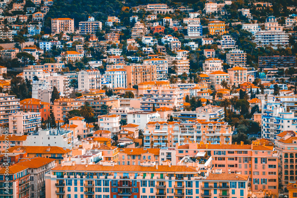 cityscape overview of nice at france