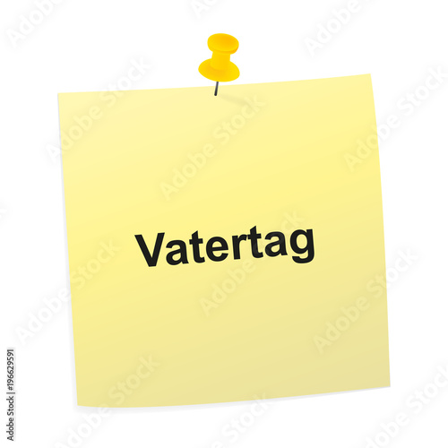 Notizzettel gelb - Vatertag