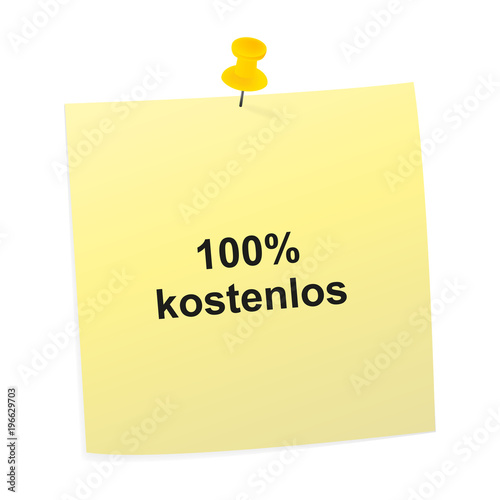Notizzettel gelb - 100 Prozent kostenlos