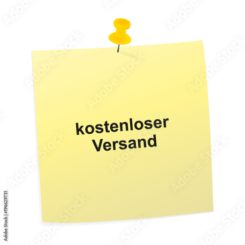 Notizzettel gelb - Kostenloser Versand