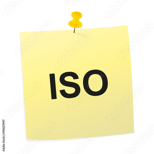 Notizzettel gelb - ISO