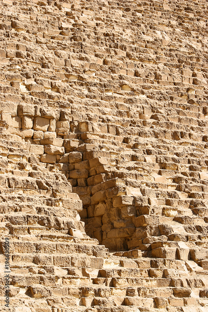 Detail of one of the Pyramids of Giza