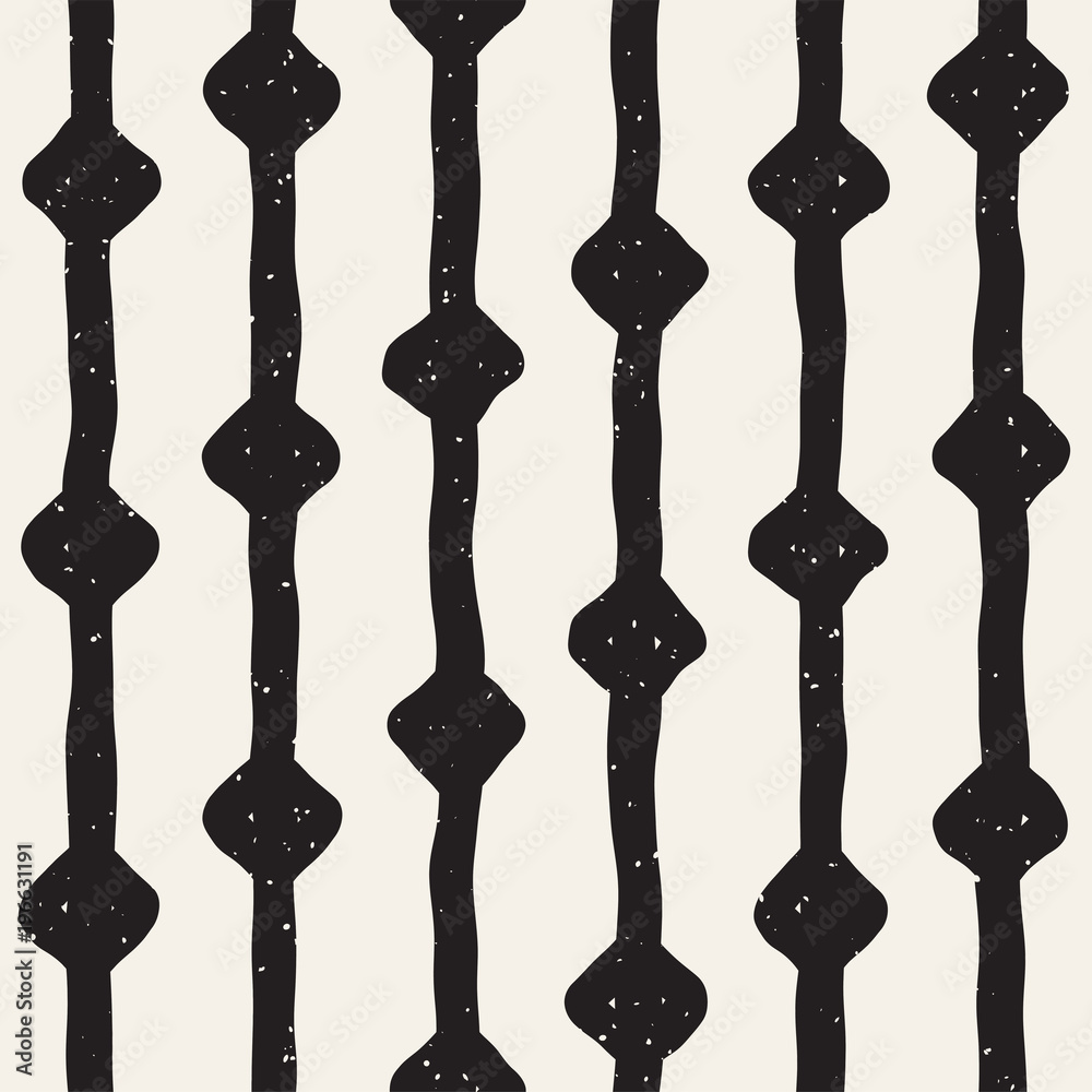 Hand drawn style ethnic seamless pattern. Abstract grungy geometric background in black and white. Hand drawn style ethnic seamless pattern. Abstract grungy geometric background in black and white.