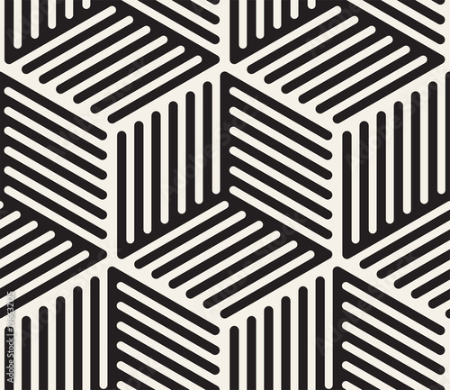 Vector seamless pattern. Modern stylish abstract texture. Repeating geometric tiles from striped elements i