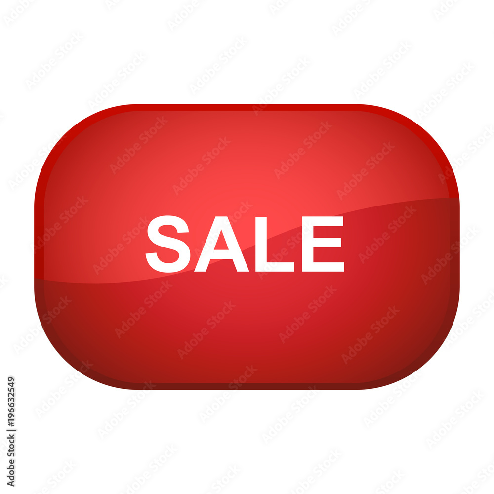 Glossy Button rot - Rabattaktion