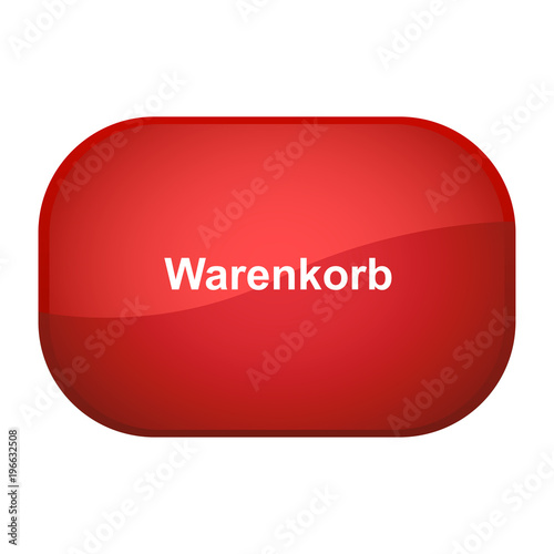 Glossy Button rot - Warenkorb