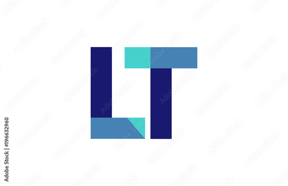 LT Ribbon Letter Logo LT Ribbon Letter Logo