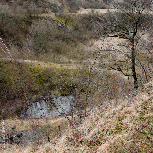 An old abandoned stone quarry