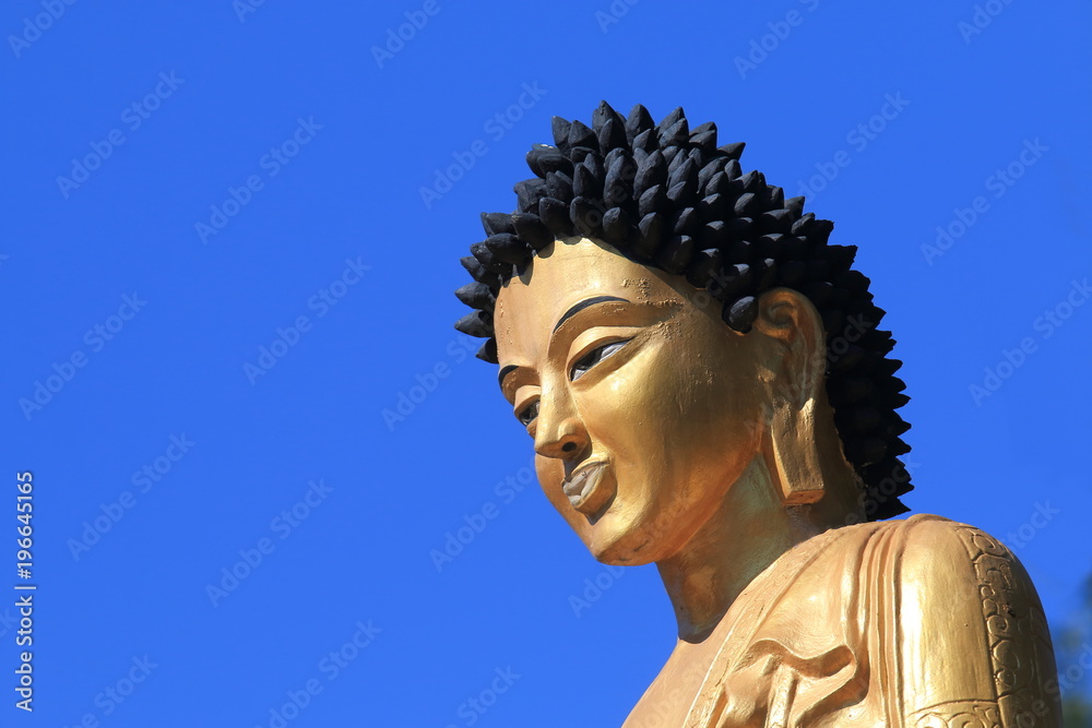 Kedareshwor Mahadev Buddhist temple Buddha statue Pokhara Nepal Kedareshwor Mahadev Buddhist temple Buddha statue Pokhara Nepal