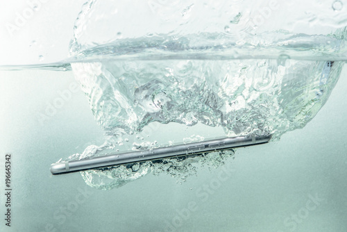Smartphone fall in water.